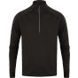 Tombo Long sleeved 1/4 zip top black