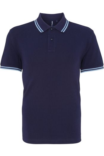 Image produit Polo passepoilé coupe classique homme - col contrasté