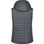 James&Nicholson Ladies´ Knitted Hybrid Vest grey_melange/anthracite_melange