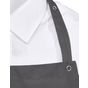 SG Accessories - Bistro Amsterdam Bib Apron with Pocket grey