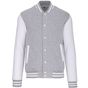 Kariban Blouson molleton teddy Unisexe - oxford_grey/white - 3XL