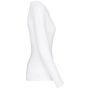 kariban T-shirt col rond manches longues femme white