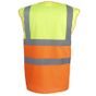 yoko Gilet haute visibilité bicolore hi_vis_yellow/orange