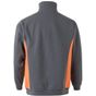 Velilla Sweat bicolore zippé grey/orange