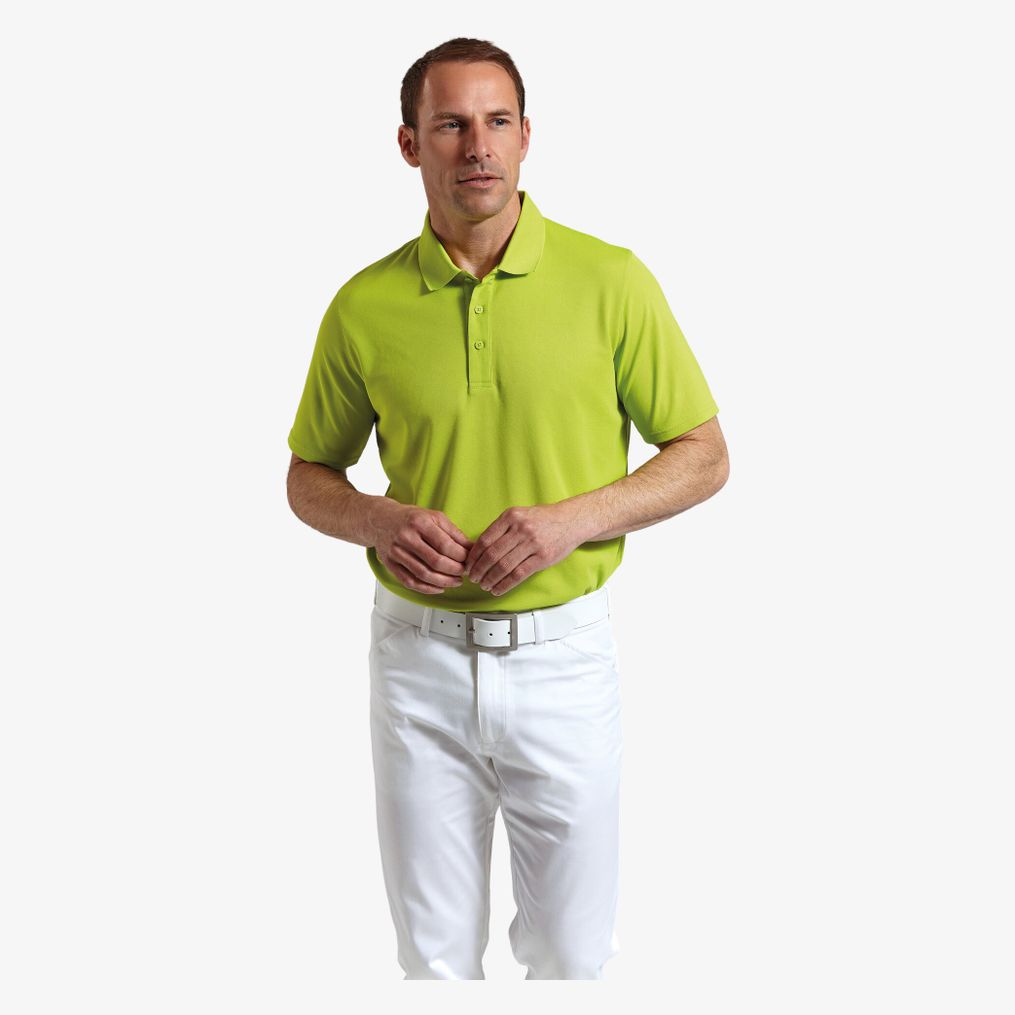 Performance pique plain polo shirt  Glenmuir