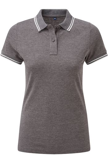 Image produit Polo passepoilé coupe classique femme - col contrasté