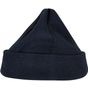 Build Your Brand Heavy Knit Beanie navy