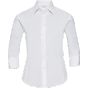 Russell Chemise stretch ajustée manches ¾ femme white