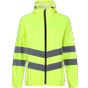 Regatta Men's Hi-Vis Pro Waterproof Reflective Packaway Work Jacket yellow