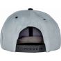 Result Bronx Original Flat Peak Snapback Dual Colour Cap heather_grey/black