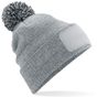 Beechfield Bonnet snowstar® à patch heather_grey/black