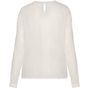 kariban Blouse crêpe manches longues femme off_white