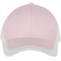 K-up Racing - casquette bicolore 6 panneaux pink/white