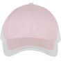 k-up Racing - casquette bicolore 6 panneaux pink/white