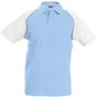 kariban Polo Baseball - sky/l.g/wh - XL