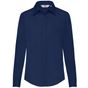 fruit of the loom Long Sleeve Poplin Shirt Lady-Fit marine