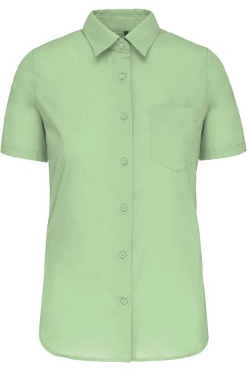 Image produit Chemise popeline polycoton manches courtes entretien facile femme