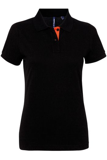 Image produit Polo contrasté femme