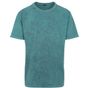 Build Your Brand Acid Washed Tee - teal_black - M