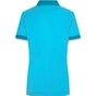 James&Nicholson Ladies´ Heather Polo turquoise_melange/turquoise