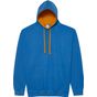 AWDis Just Hoods Varsity Hoodie sapphire_blue/orange_crush