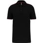 WK Designed To Work Polo Day To Day contrasté manches courtes homme - black/red - 3XL