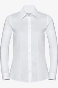 Image produit Ladies’ long sleeve tailored herringbone shirt