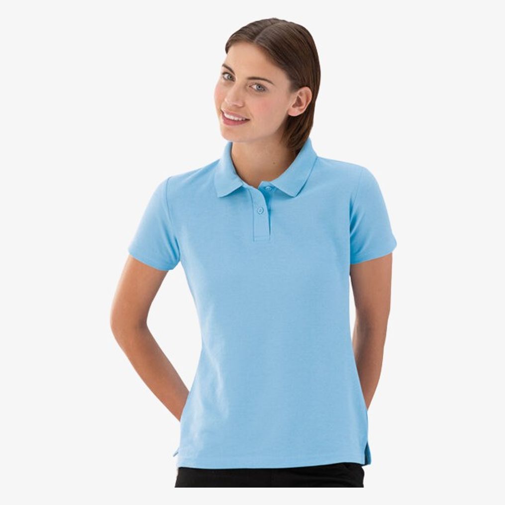 Ladies Poloshirt, Polyester-Cotton Blend Russell