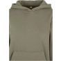 Build Your Brand Ladies Fluffy Hoody Pale olive