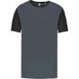 ProAct Maillot manches courtes bicolore unisexe sporty_grey/black