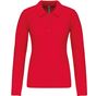 Kariban Polo piqué manches longues femme  red