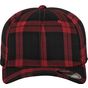 flexfit Tartan Plaid Cap black/red