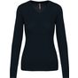 Kariban Pull col V femme navy