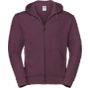 Russell Authentic Sweat capuche zippé homme burgundy