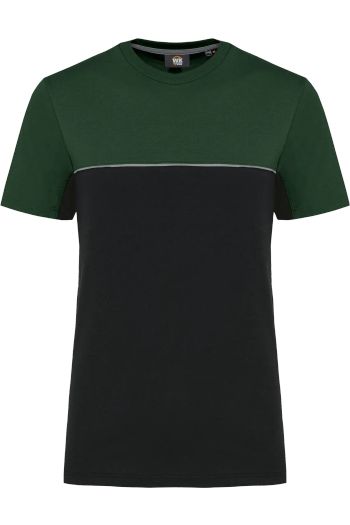 Image produit T-shirt bicolore écoresponsable manches courtes unisexe