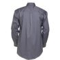 kustom kit Corporate Oxford Shirt LS charcoal