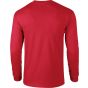 Gildan Adult T-Shirt Ultra-cotton Long Sleeve red