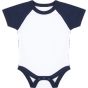 Larkwood Short Sleeved Baseball Bodysuit white/navy