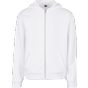 Build Your Brand Fluffy Zip Hoody white