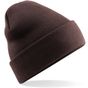 Beechfield Bonnet Original à revers chocolate