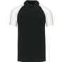 Kariban Polo Baseball black/l.g/wh