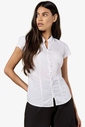 Continental Blouse Mandarin Collar