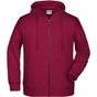 James&Nicholson Men´s Zip-Hoody wine