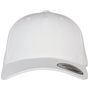 flexfit 5-Panel Premium Curved Visor Snapback Cap white