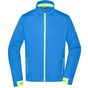 James&Nicholson Men´s Sports Softshell Jacket bright_blue/bright_yellow