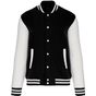 Kariban Blouson molleton teddy Unisexe black/white