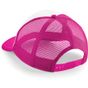 Beechfield Casquette américaine vintage fuchsia/white