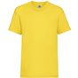 fruit of the loom Kids Valueweight T jaune