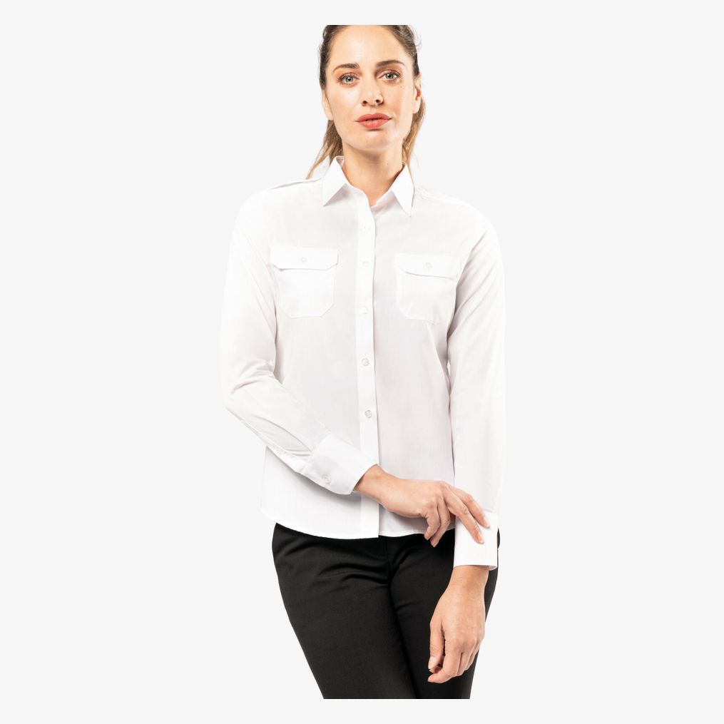 Chemise pilote manches longues femme kariban