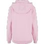 Build Your Brand Ladies Fluffy Hoody Soft pink